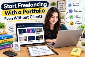Start Freelancing With a Portfolio Even Without Clients