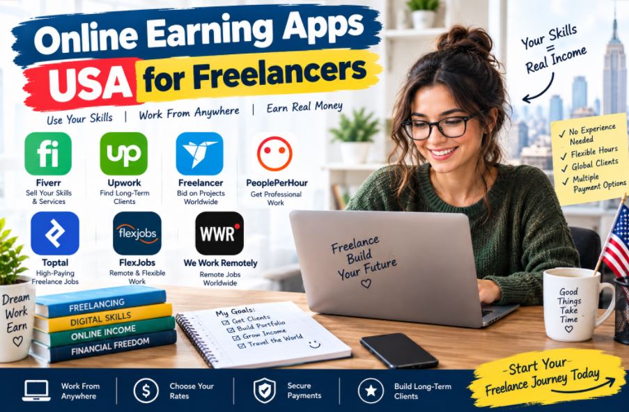 Online Earning Apps USA for Freelancers