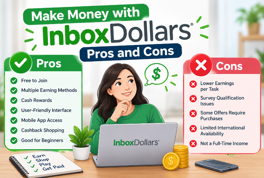 Make Money with InboxDollars Pros and Cons